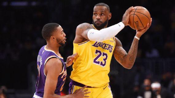 ESPN预测西部球队战绩：湖人53胜29负排名第二，四队至少50胜
