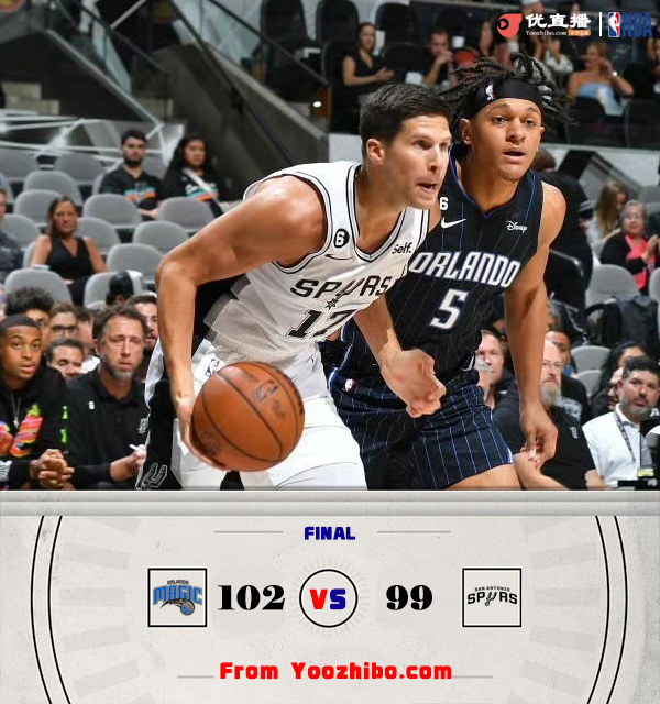 魔术102-99逆转马刺 卡特20+10 班凯罗9+5