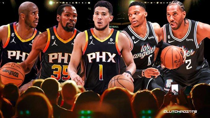 NBA西部排名出炉：快船首轮战太阳 湖人无缘前六打附加赛