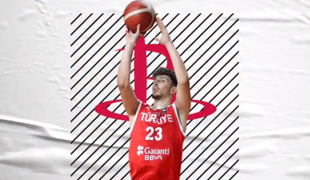 火箭16号签选中土耳其MVP！休城捡漏2米08内线 名记感慨大赚