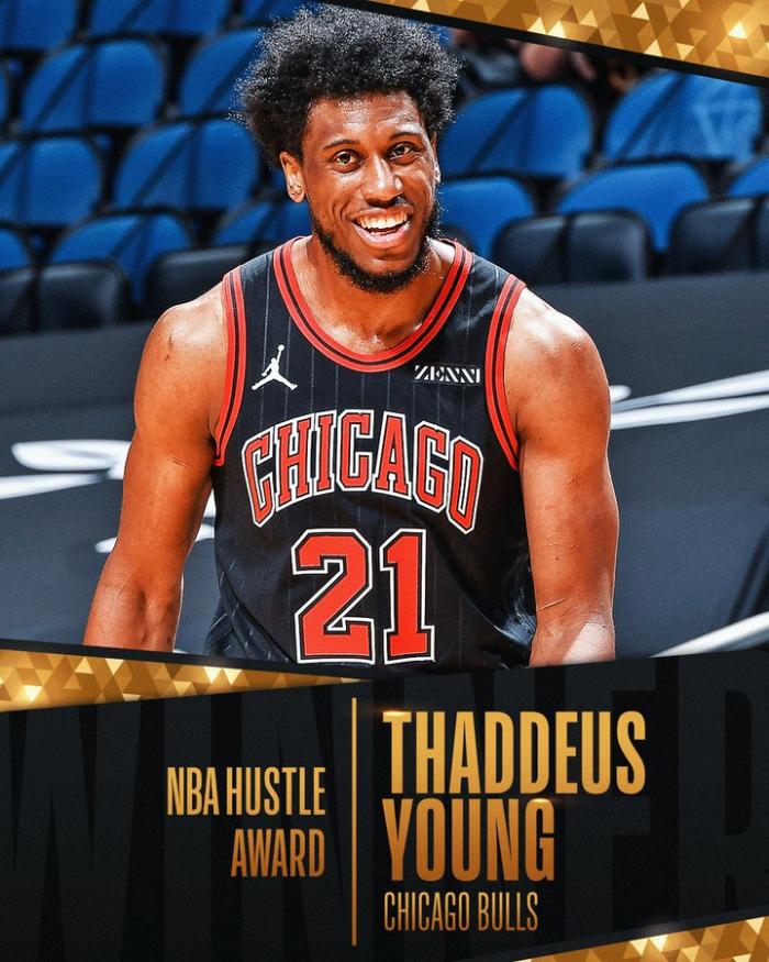 NBA官宣！公牛悍将荣获最佳拼搏奖，拉文祝贺兄弟：最好的队友