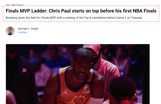 NBA官网首期FMVP榜！36岁保罗排第一！字母哥仅第三