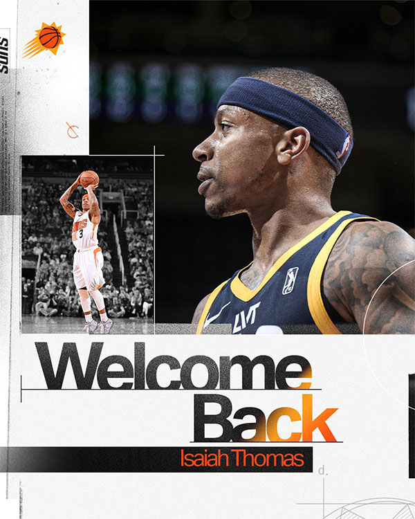 小托马斯重返NBA，太阳队10天合同亮相