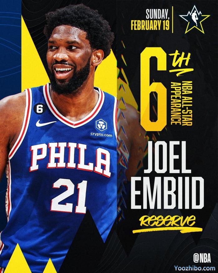 NBA官宣全明星24人名单：恩比德领衔 哈登浓眉落选